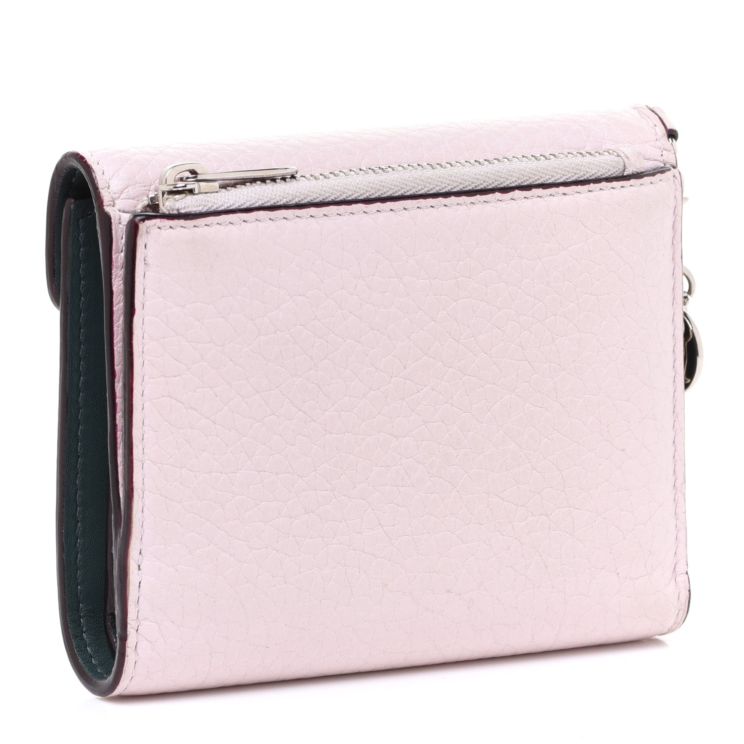 Christian Dior Bullcalf Diorissimo Medium Envelope Wallet Rose Poudre 3 of 8