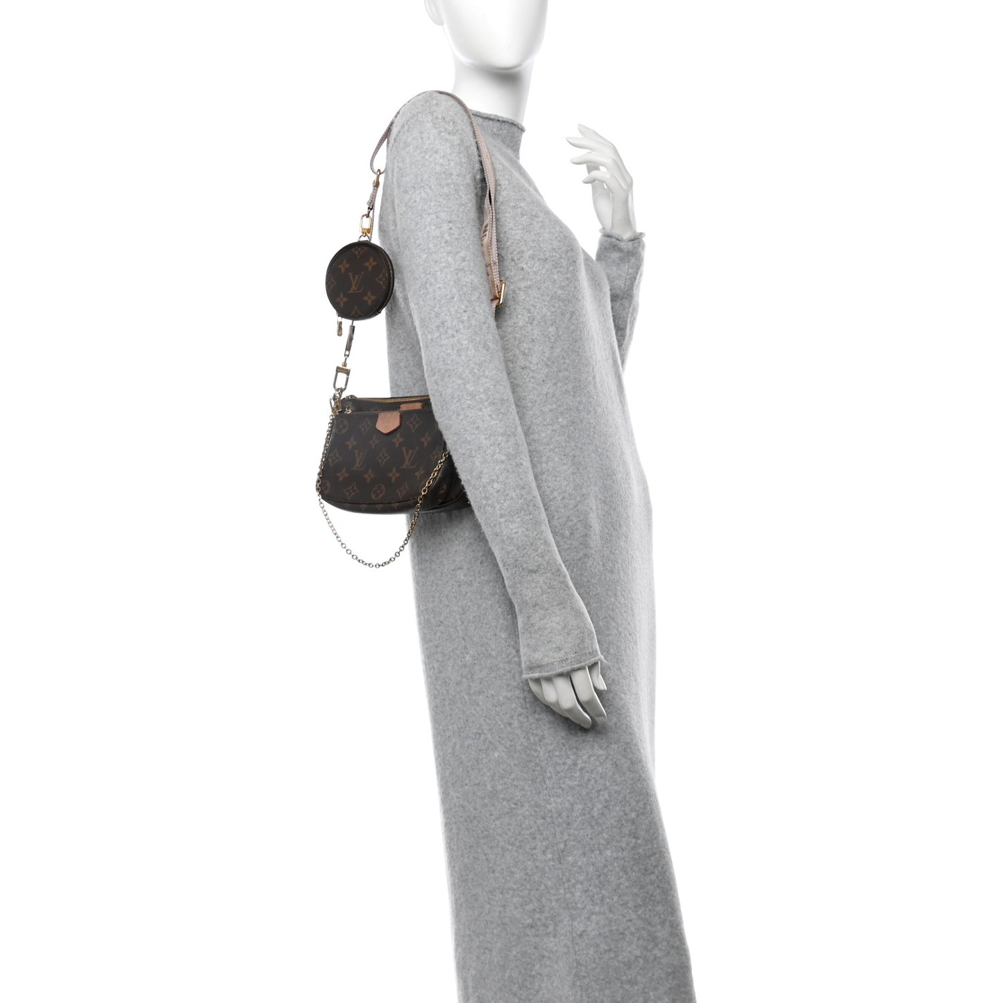 Monogram Multi Pochette Accessories Rose Clair