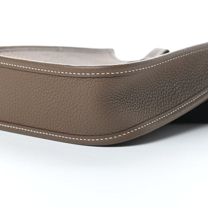 Hermes Taurillon Clemence Amazone Evelyne TPM Etoupe Bleu Indigo 10 of 11