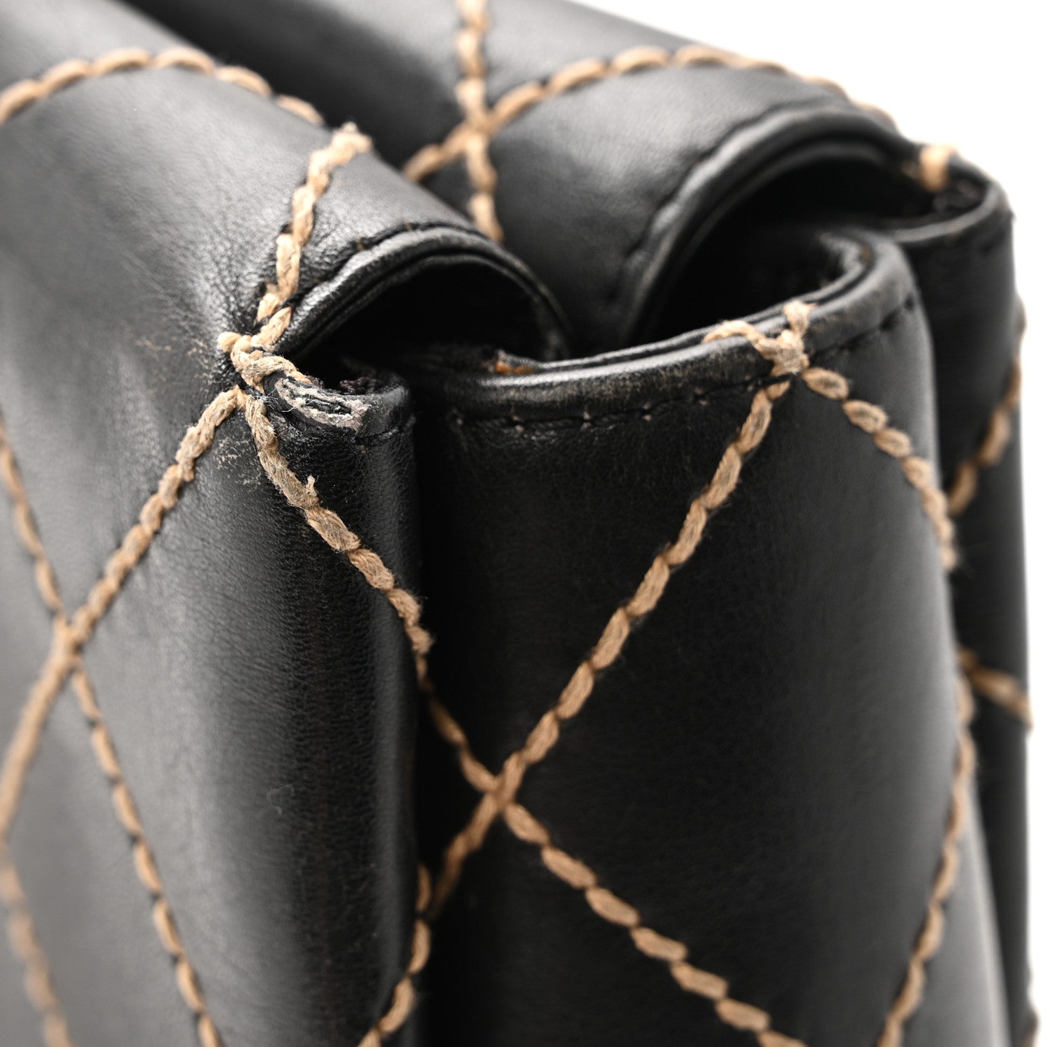 Chanel Calfskin Wild Stitch Large Tote Black 14 of 15