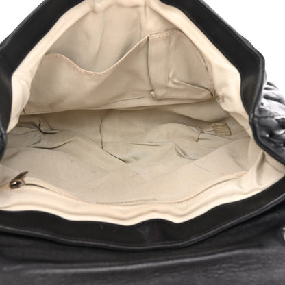Chanel Washed Lambskin Quilted Large Chain Around Messenger Black 8 of 11