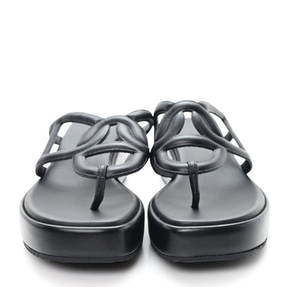Hermes Nappa Gipsy Sandals 39 Black 3 of 9