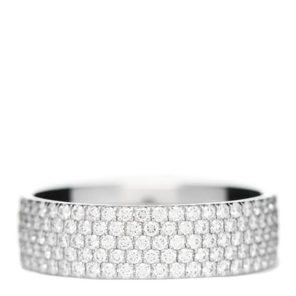 Tiffany 18K White Gold Diamond Metro Five-Row Ring 50 5.5 1 of 5