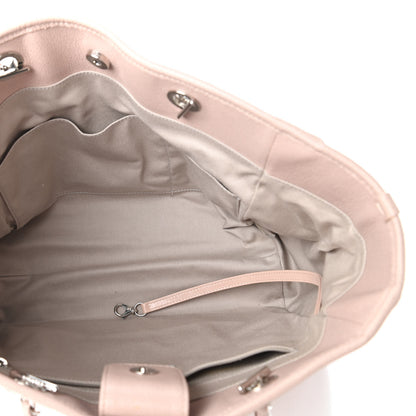 Chanel Glazed Calfskin Medium Deauville Tote Light Pink 3 of 6