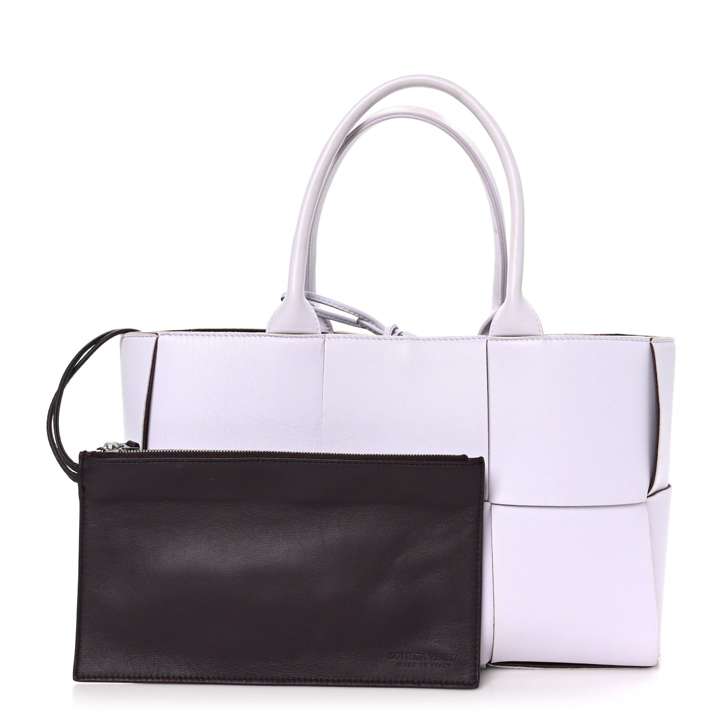 Nappa Maxi Intrecciato Small Arco Tote Mirth Washed Grape