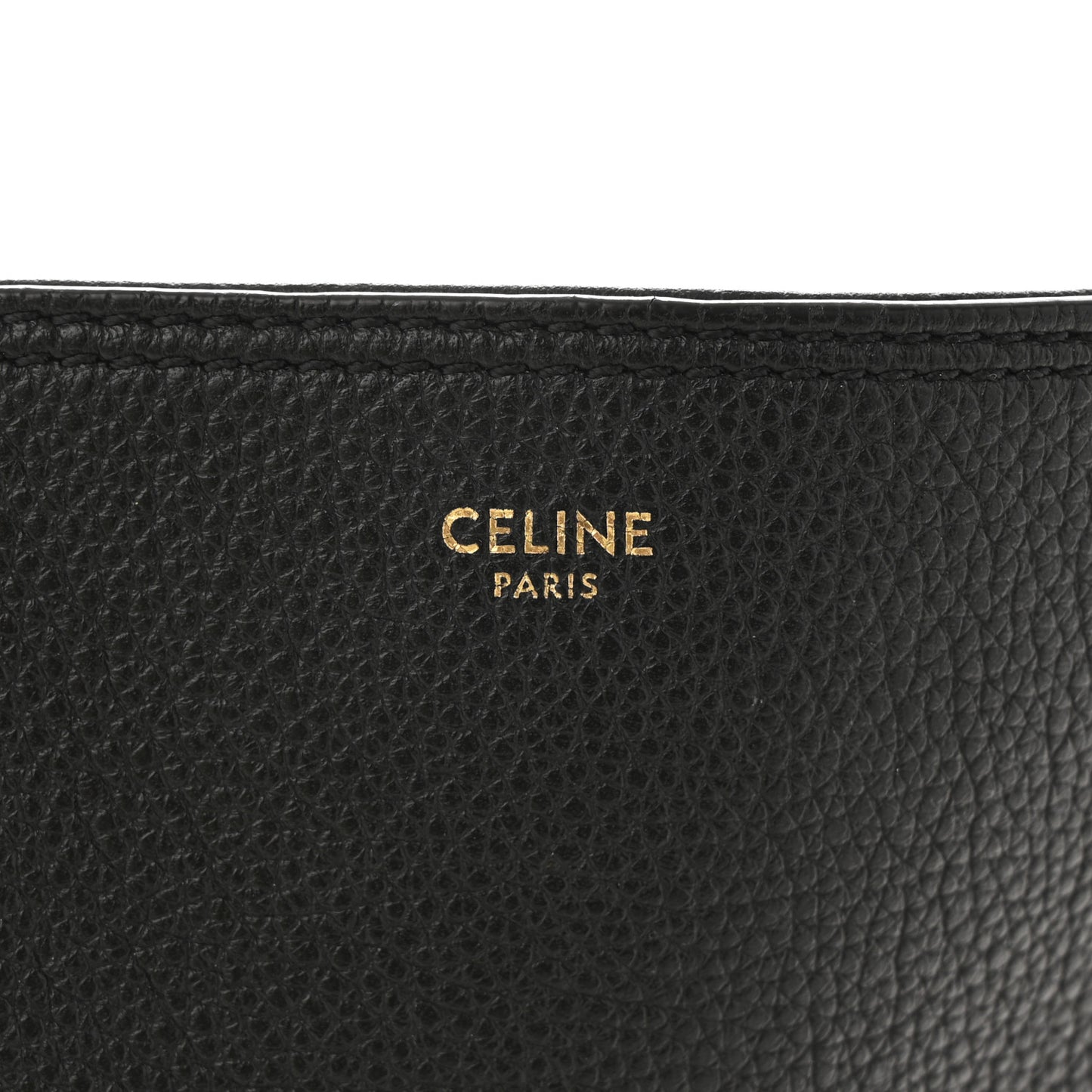 Soft Grained Calfskin Medium Bucket Bag Black
