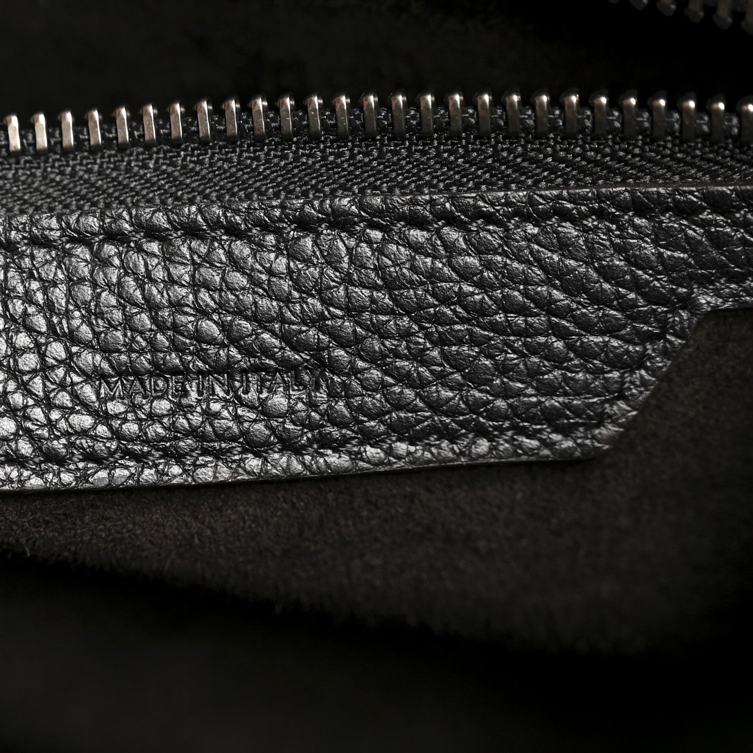 Celine Drummed Calfskin Micro Luggage Black 7 of 13