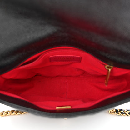 Chanel Shiny Caviar Quilted Small Chain Melody Flap Black 6 of 12