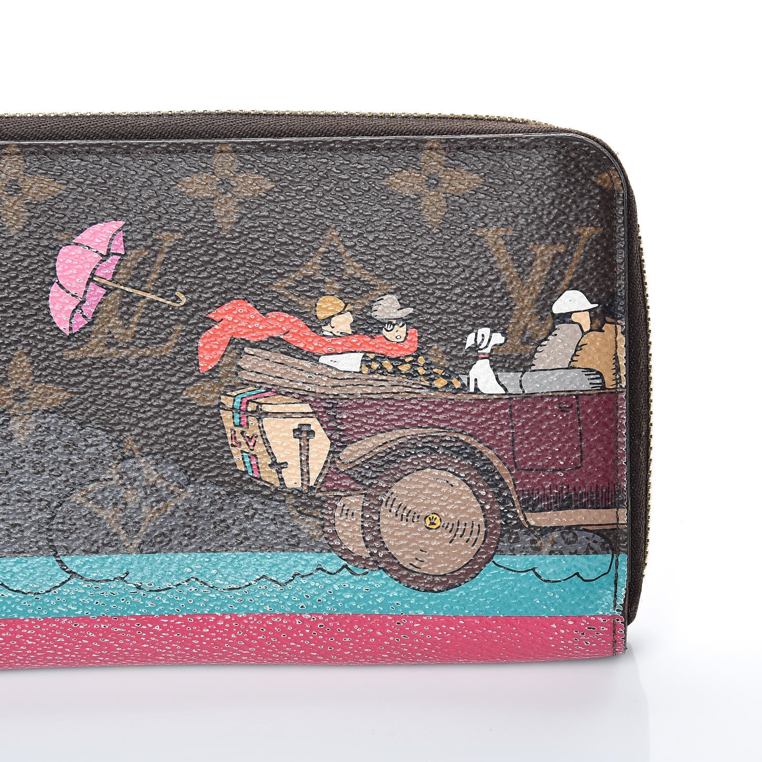 Louis Vuitton Monogram 2015 Christmas Animation Zippy Wallet Hibiscus 11 of 13