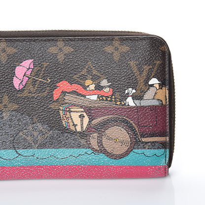 Louis Vuitton Monogram 2015 Christmas Animation Zippy Wallet Hibiscus 11 of 13