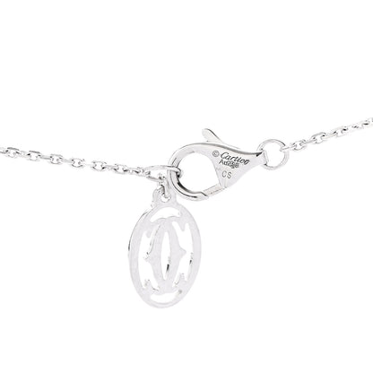 Cartier 18K White Gold Diamond .25ct D'Amour Pave Necklace 4 of 6