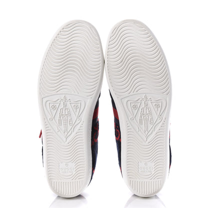 Gucci Terry Cloth GG Monogram Web Womens Ace Sneakers 38.5 Blue Red 5 of 10