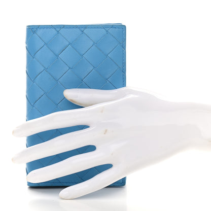 Bottega Veneta Nappa Intrecciato Bifold Zip Wallet Swimming Pool 2 of 6