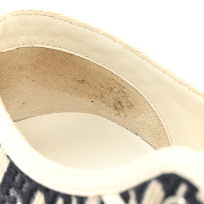 Christian Dior Canvas Oblique Walk'N'Dior Low Top Sneakers 38.5 Deep Blue 10 of 13