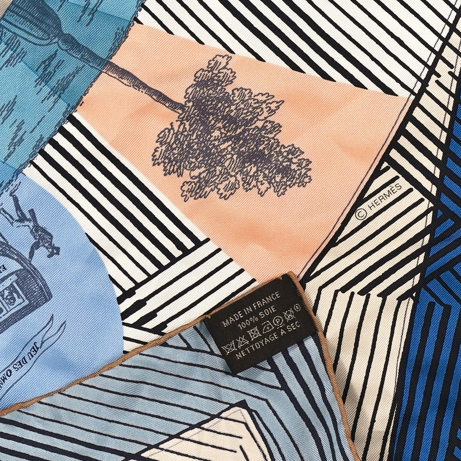Hermes Silk Jeu Des Omnibus Remix Scarf 90 3 of 4