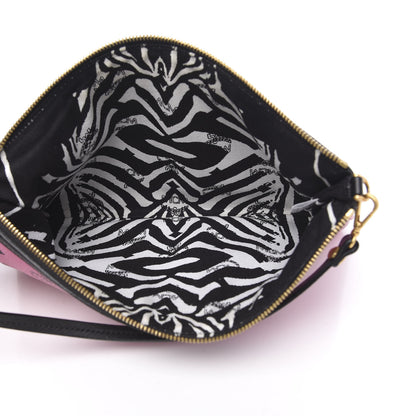 MCM Visetos Liz Shopper Tote Pouch Pink 5 of 11