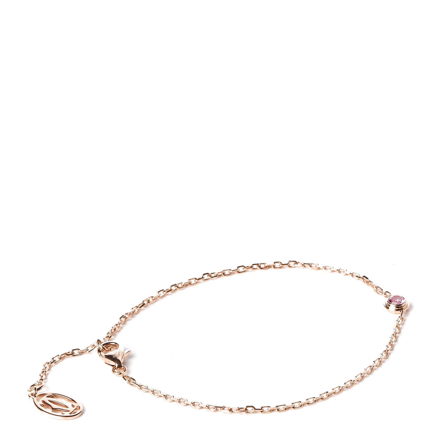 18K Pink Gold Pink Sapphire D'Amour Bracelet