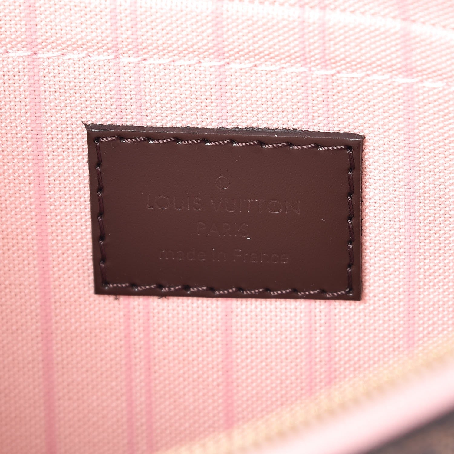 Louis Vuitton Damier Ebene Neverfull MM GM Pochette Rose Ballerine 6 of 7