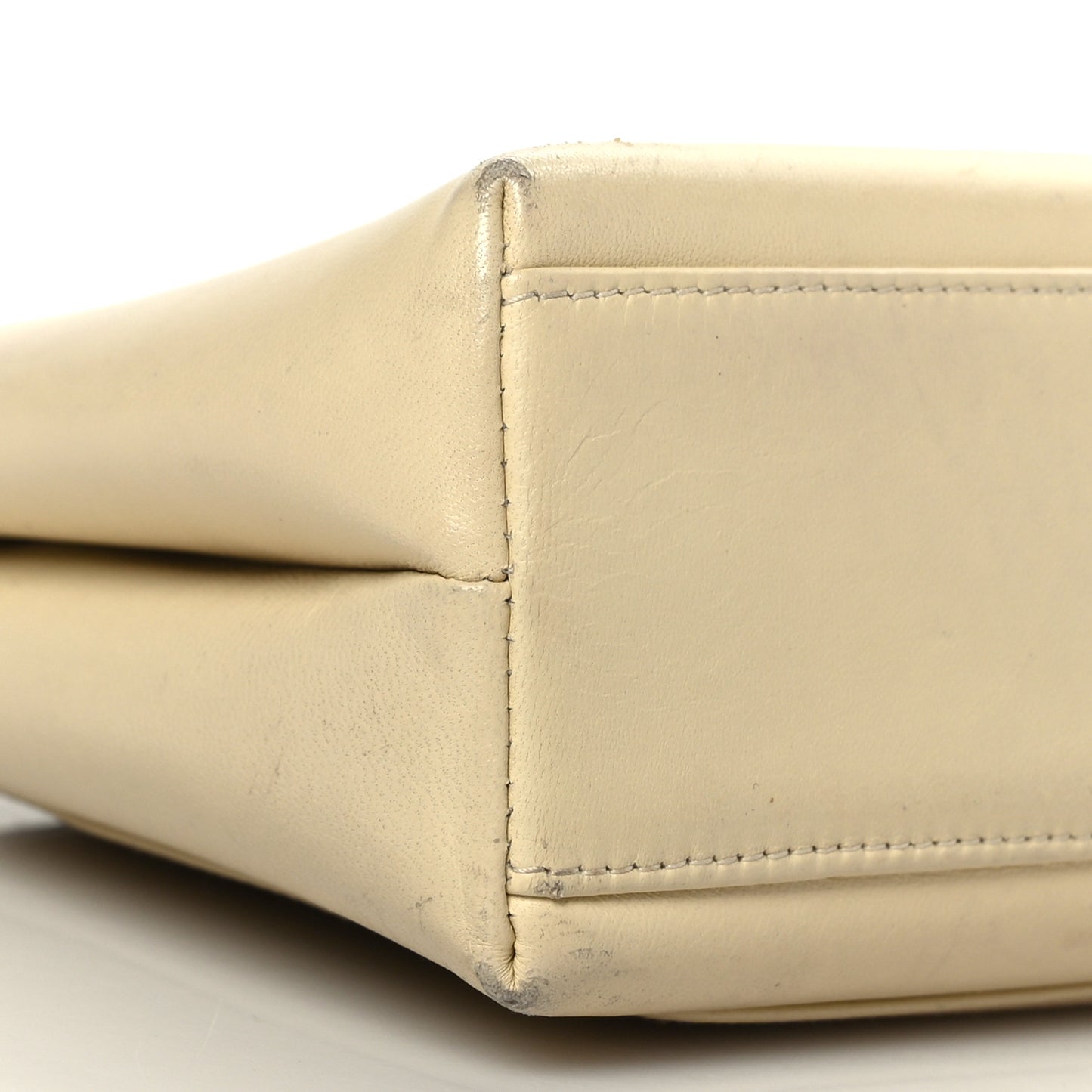 Lambskin Small Kelly Flap Bag Light Beige