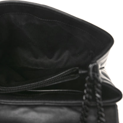 Saint Laurent Calfskin Y Quilted Monogram Monochrome Small Loulou Chain Satchel Black 5 of 8