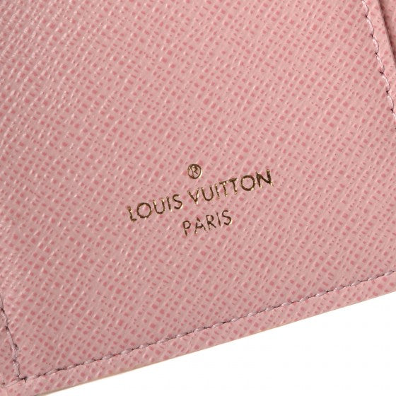 Damier Azur Victorine Wallet Rose Ballerine