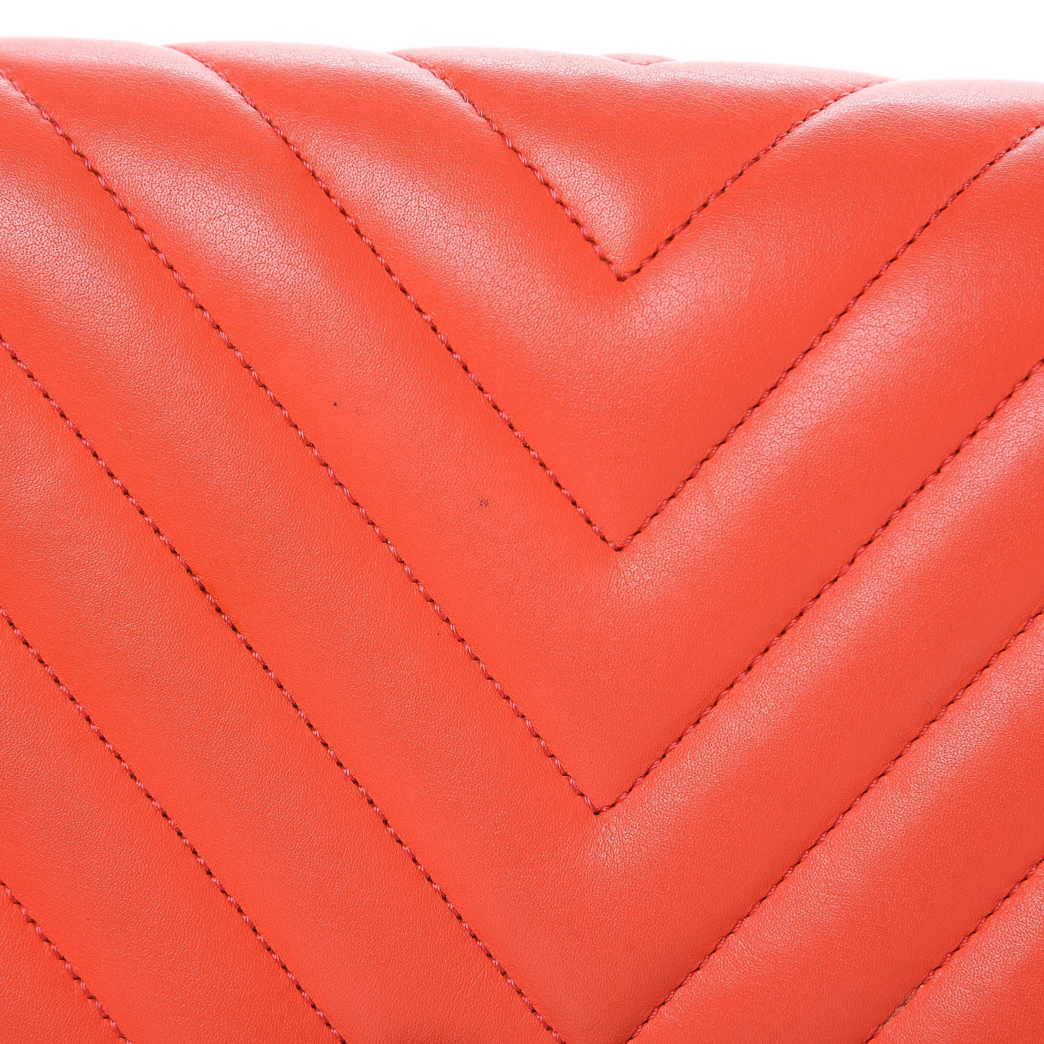 Chanel Calfskin Chevron Quilted Medium Boy Flap Coral 12 of 18