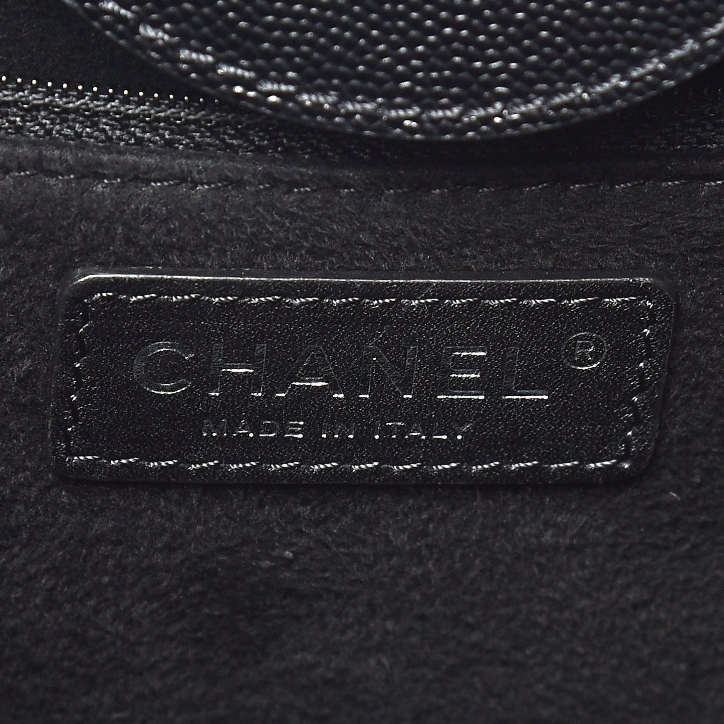 Caviar Medium Studded Deauville Tote Black