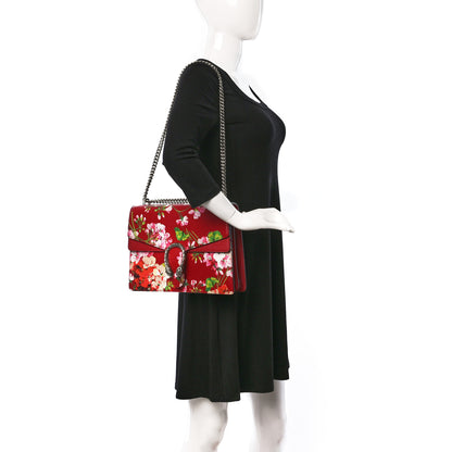 Gucci Calfskin Blooms Print Medium Dionysus Shoulder Bag Romantic Cherry Multicolor 2 of 9