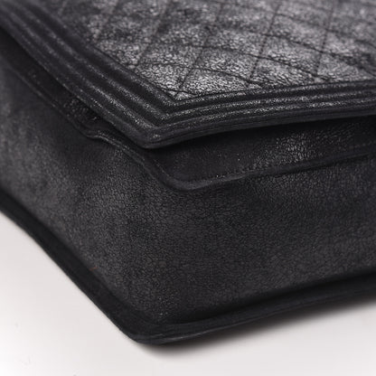 Chanel Iridescent Calfskin Quilted XL Gentle Boy Flap Black 10 of 11