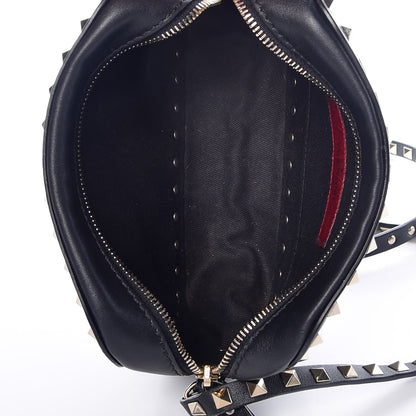 Valentino Garavani Calfskin Rockstud Camera Crossbody Bag Black 7 of 10