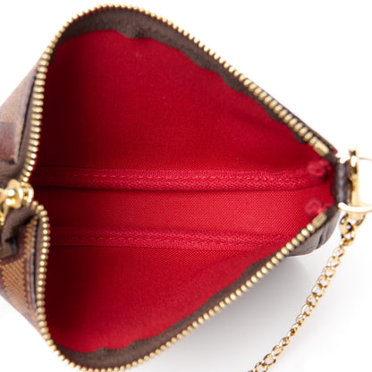 Louis Vuitton Damier Ebene Mini Pochette Accessories 5 of 9