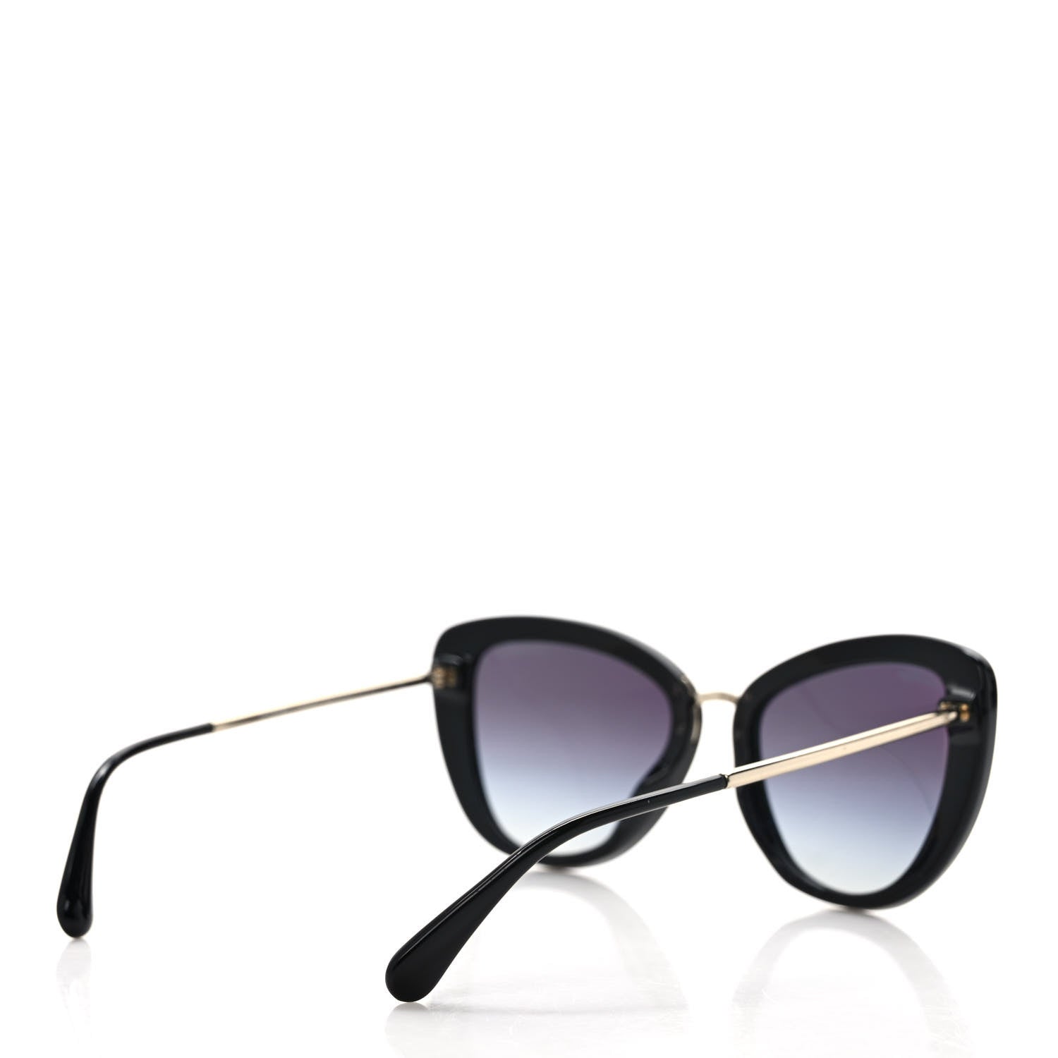 Chanel Polarized Cat Eye Sunglasses 5399-A Black 4 of 8