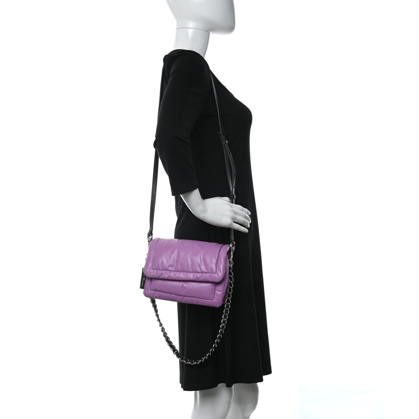 Lambskin The Mini Pillow Bag Purple