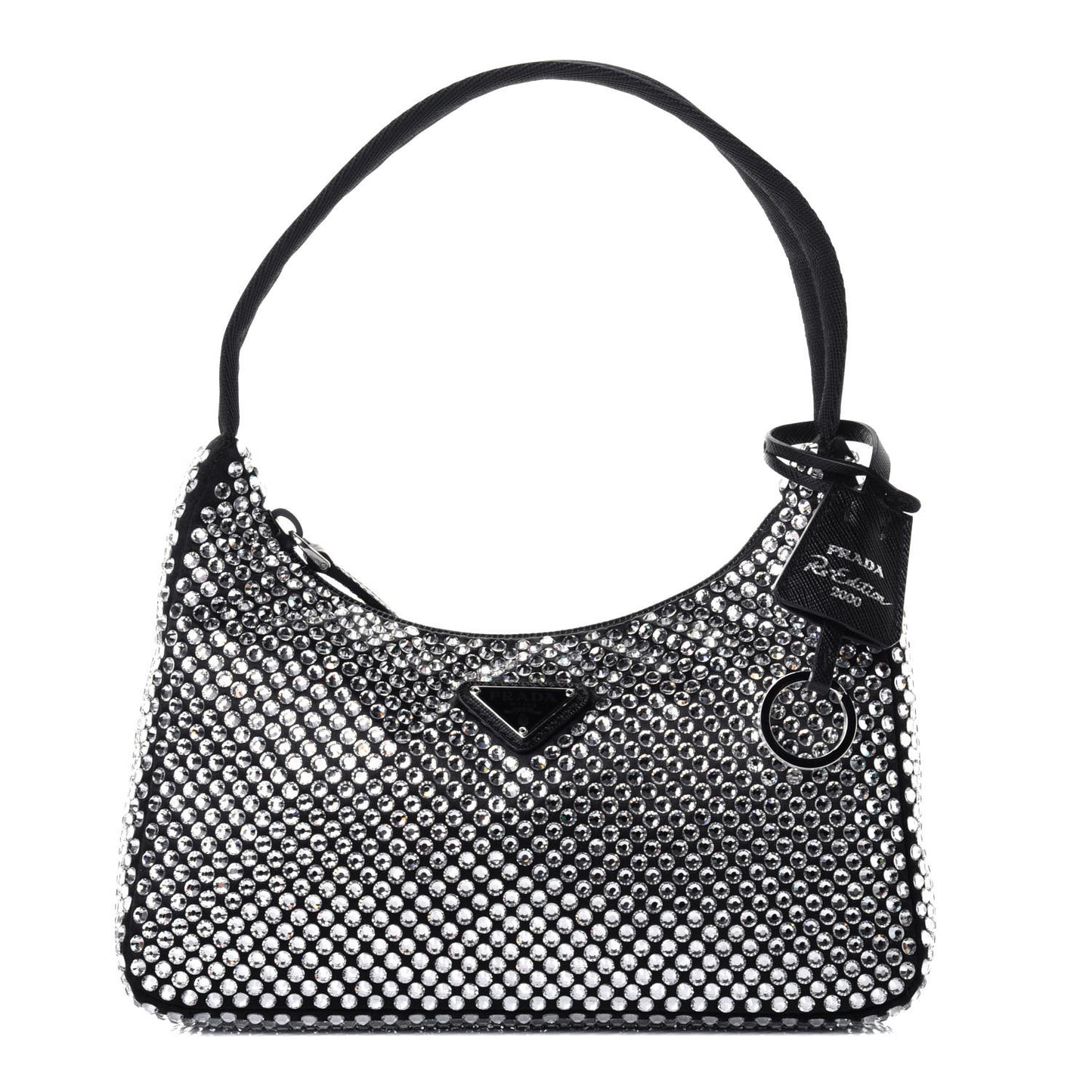 Satin Crystal Mini Re-Edition 2000 Bag Cristal