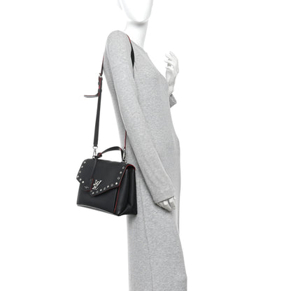 Louis Vuitton Soft Calfskin My Lockme Rivets Black 2 of 11