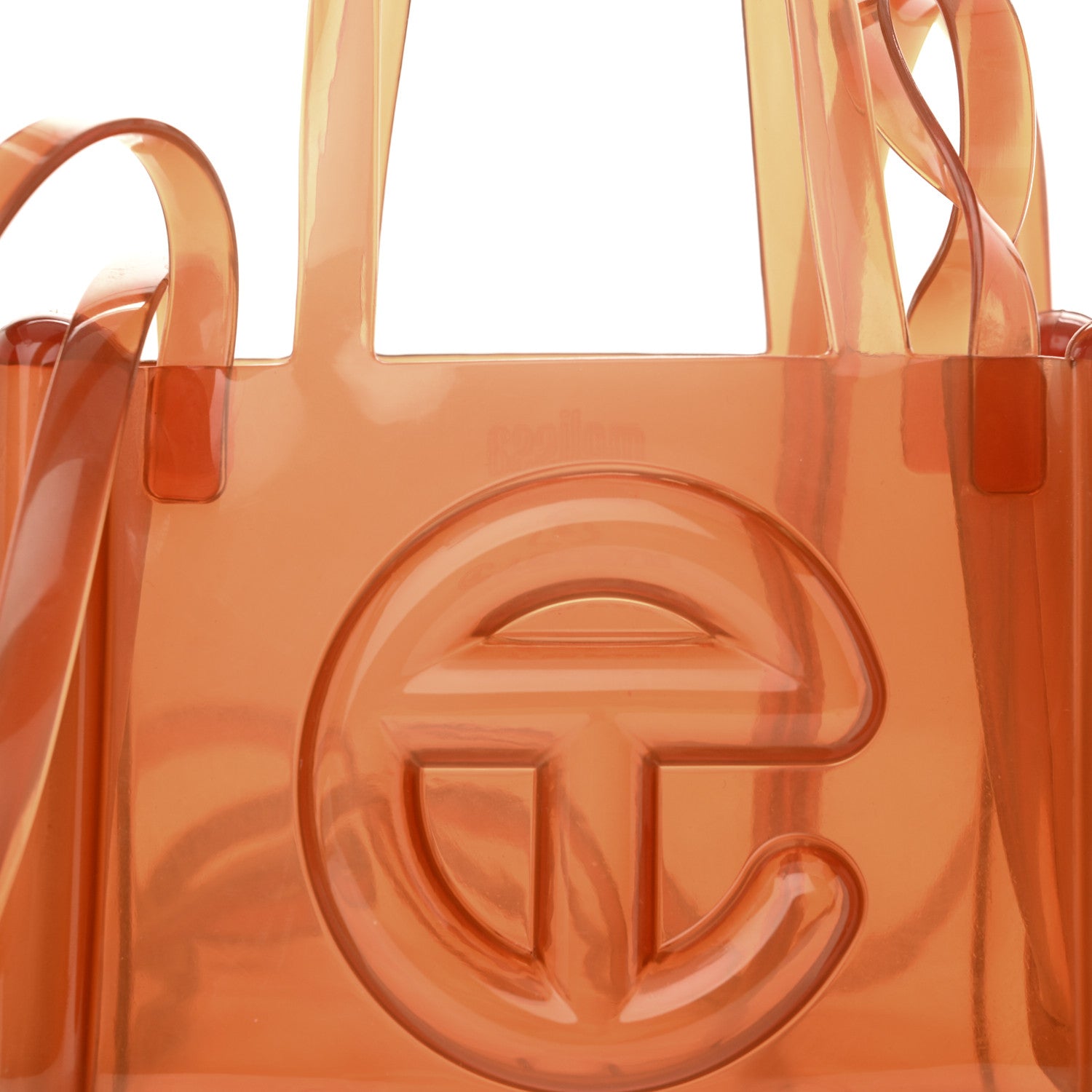 Telfar x MELISSA Jelly Small Shopping Bag Clear Brown 7 of 9