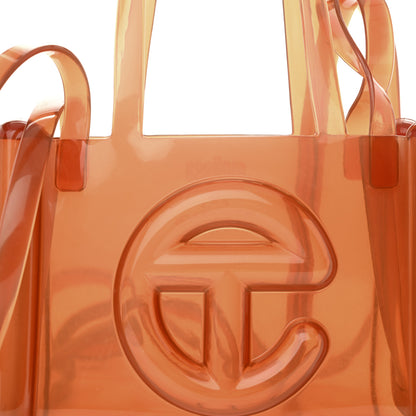 Telfar x MELISSA Jelly Small Shopping Bag Clear Brown 7 of 9