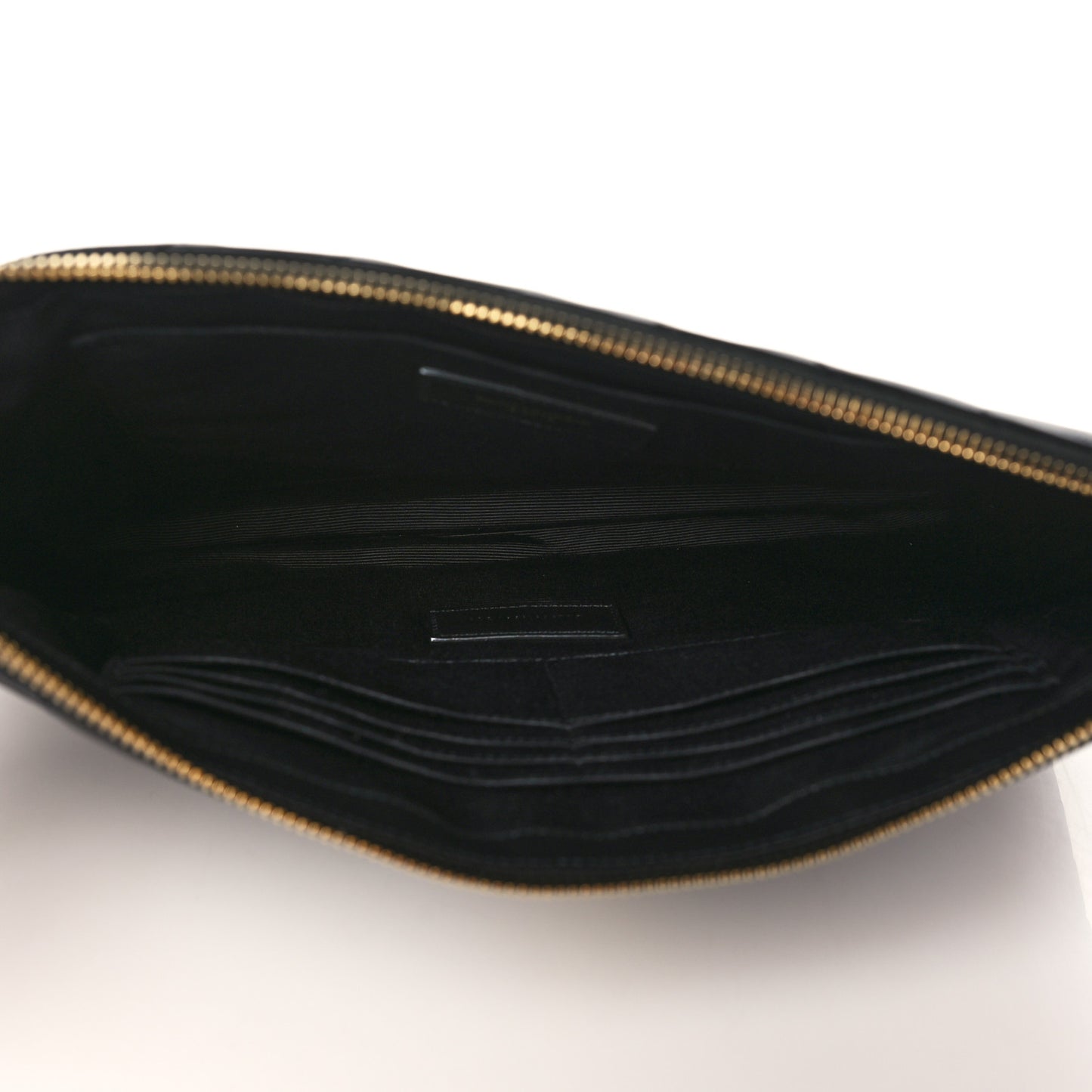 Calfskin Matelasse Monogram Cassandre Tablet Pouch Black