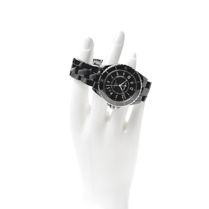 Chanel Stainless Steel Ceramic 38mm J12 Automatic Watch Black 2 of 7