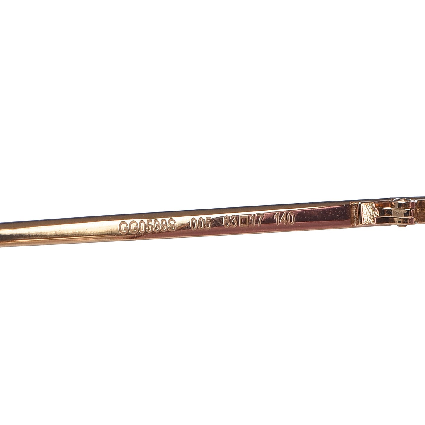 Rectangular Sunglasses GG0538S Gold Pink