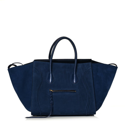 Celine Nubuck Calfskin Medium Phantom Luggage Navy Blue 1 of 15