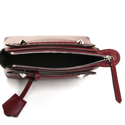 Fendi Vitello King Logo Embossed Mini By The Way Boston Bag Barolo 5 of 13