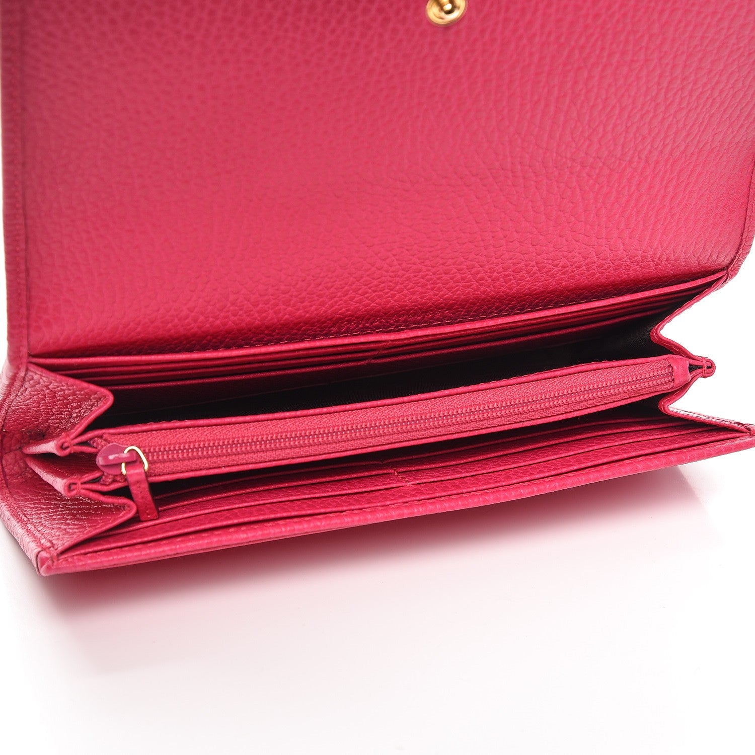 Gucci Dollar Calfskin GG Marmont Continental Wallet Box Pink 5 of 7