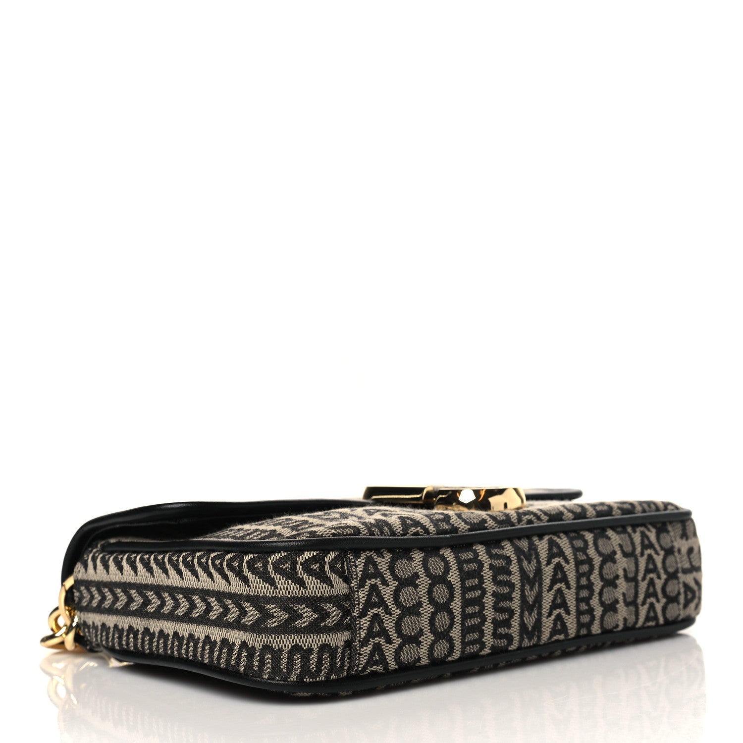 Marc Jacobs Cotton Jacquard The Monogram J Marc Shoulder Bag Beige Multi 4 of 10