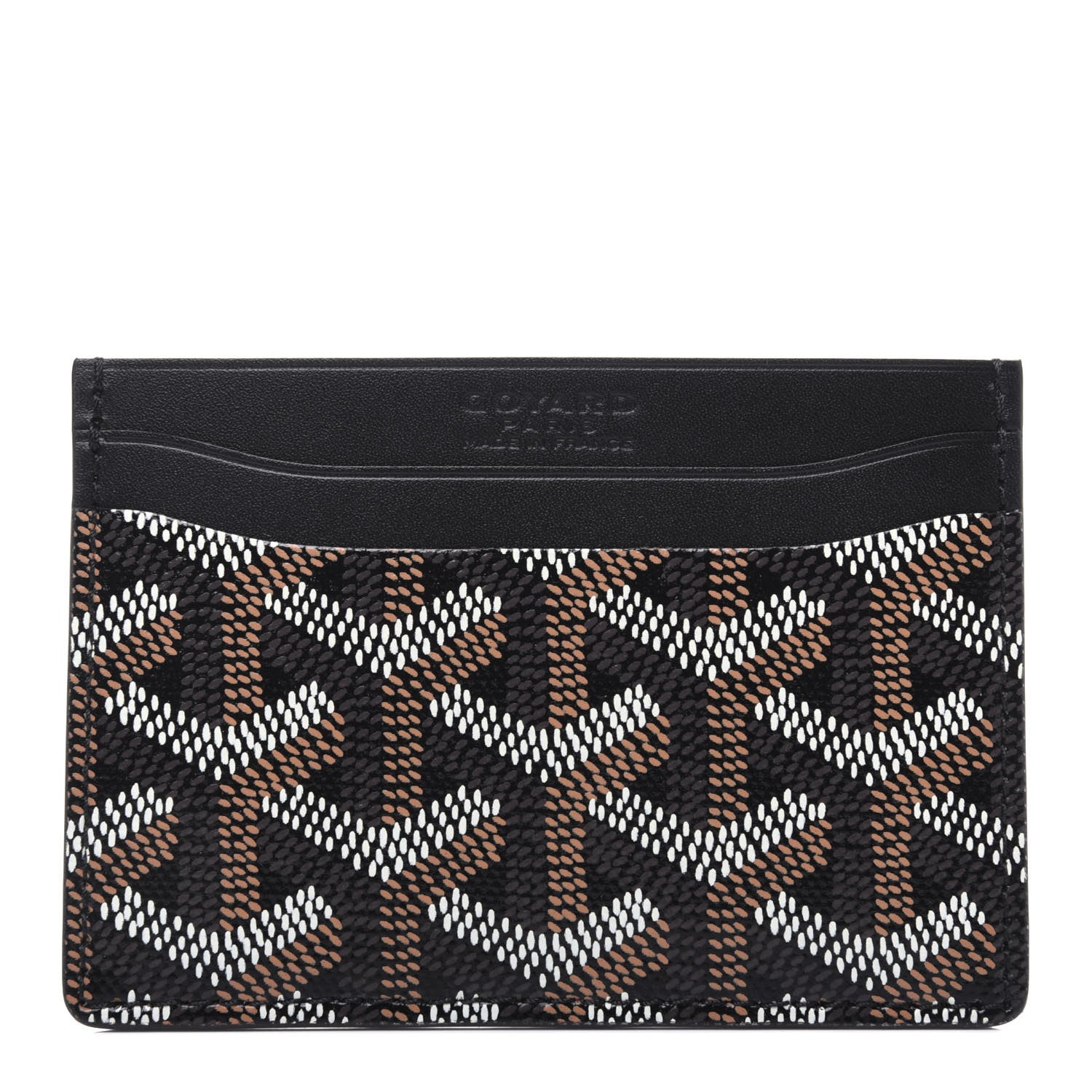 Goyard Goyardine Saint Sulpice Card Holder Black 1 of 9