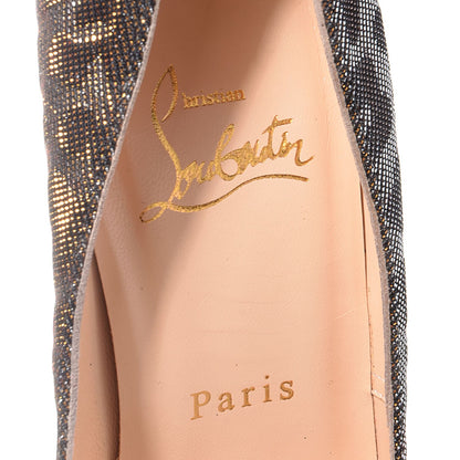 Christian Louboutin Leopard Lame Fifi 100 Pumps Gold Silver 36.5 7 of 7