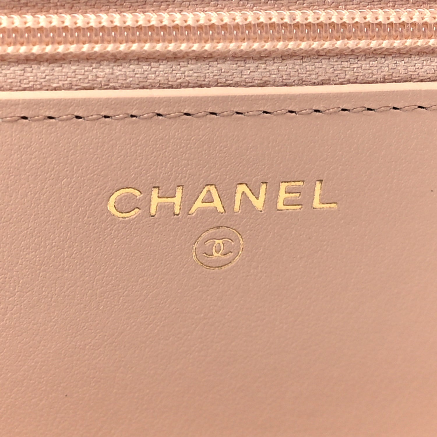 Chanel Caviar Quilted Bow Wallet On Chain WOC Light Beige 6 of 11