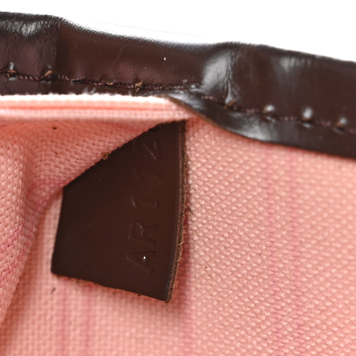 Louis Vuitton Damier Ebene Neo Neverfull MM Rose Ballerine 7 of 10