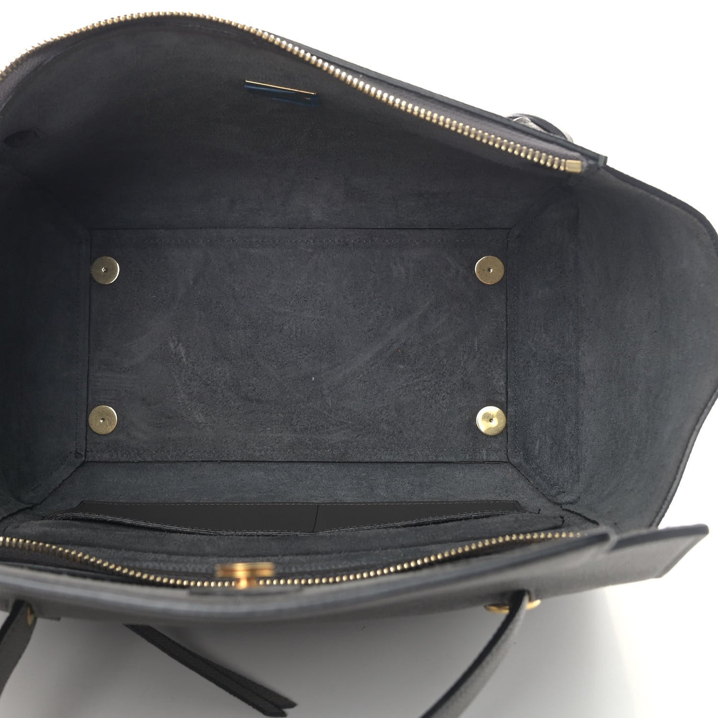 Grained Calfskin Mini Belt Bag Grey