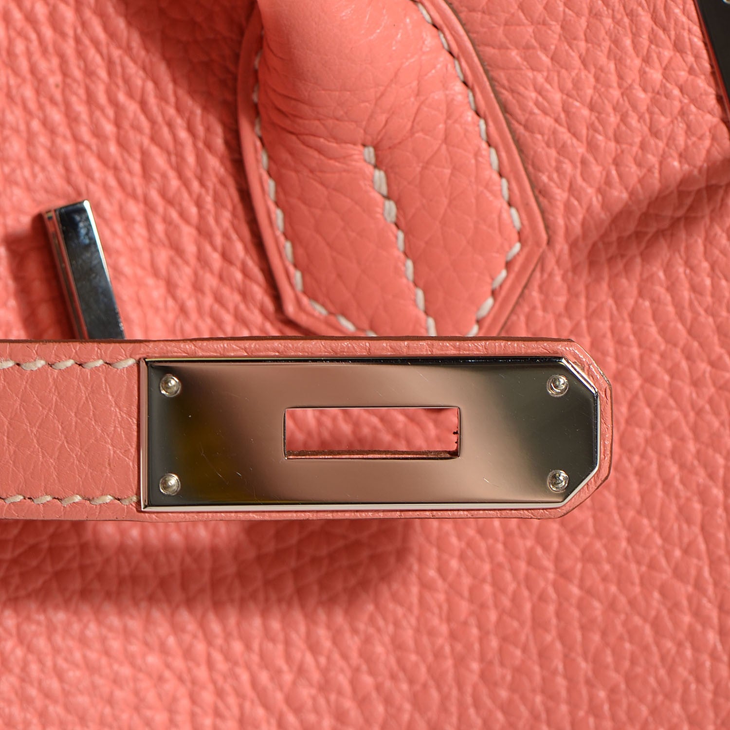 Hermes Taurillon Clemence Birkin 30 Crevette 16 of 28